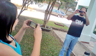 Duelo de fotografia.